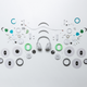 The new Surface headphones, and all its requisite parts.